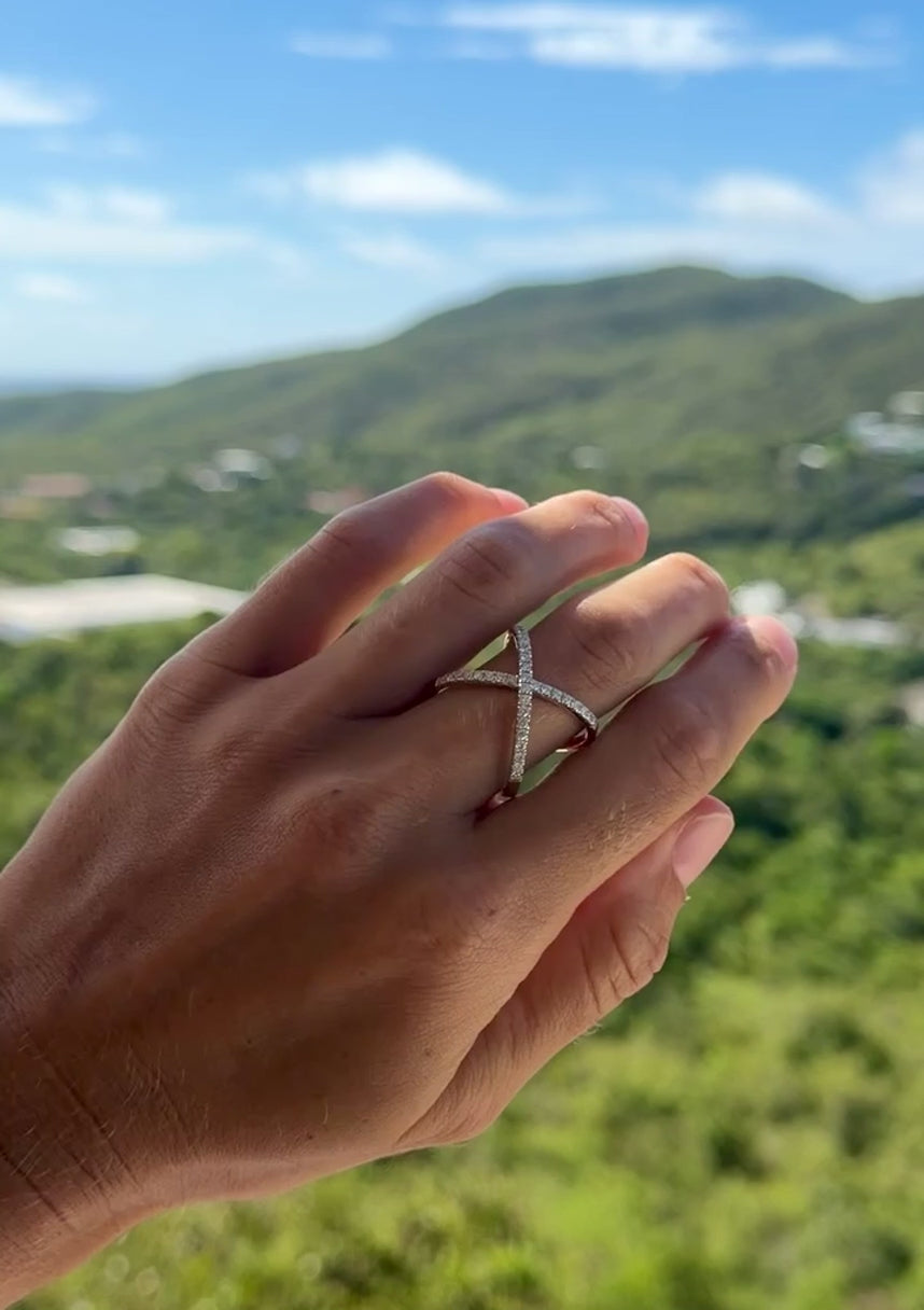 X Cocktail Ring