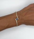 Sapphire Curve Bangle
