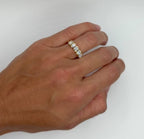 Partial Bezel Round Lab Diamond Ring