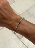 Blue Diamond Station Flexi Bangle
