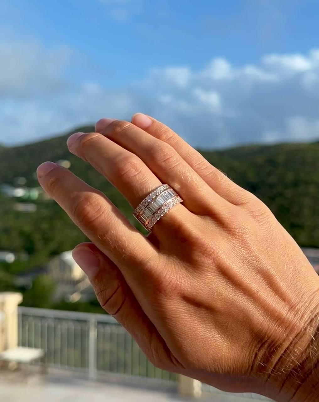 Rose Gold Diamond Cocktail Ring