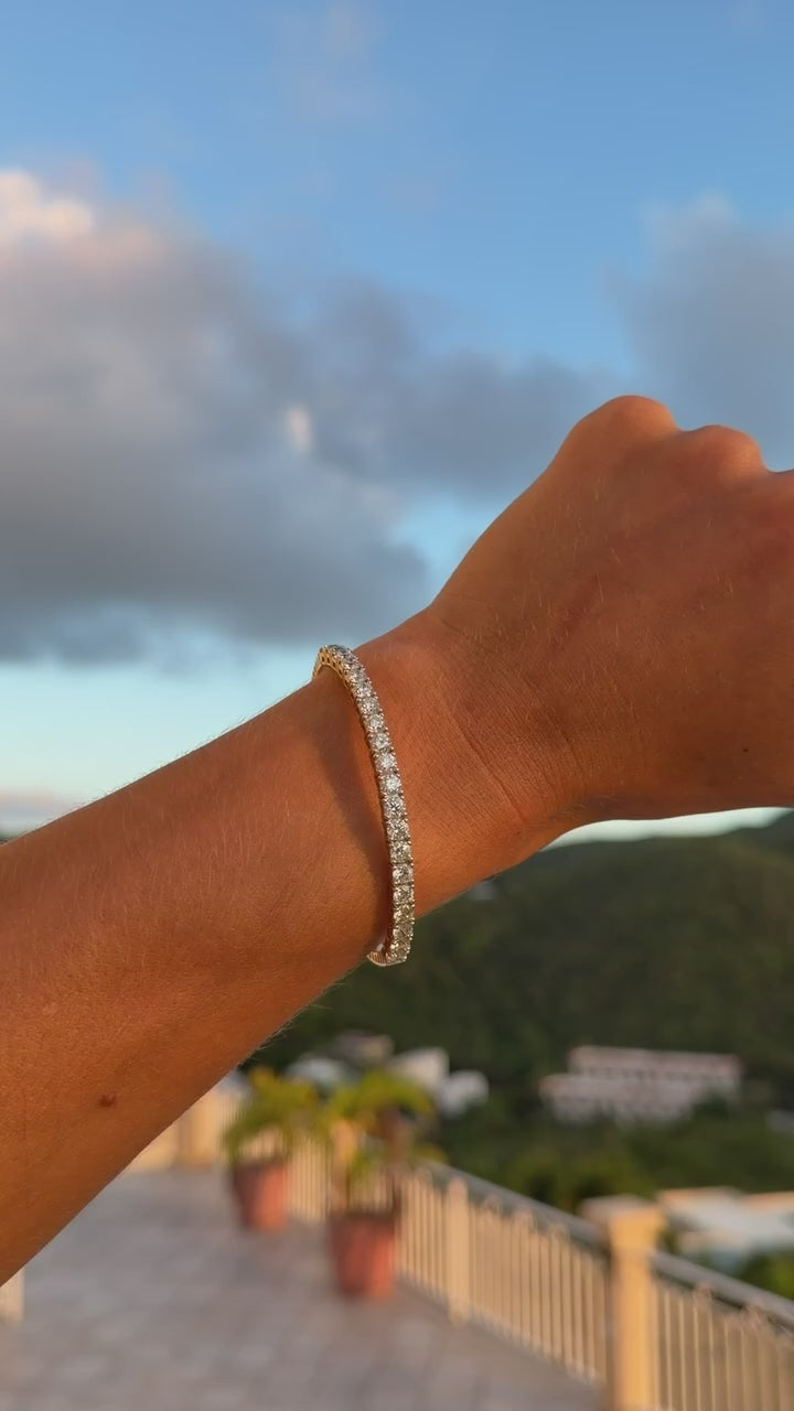 Five Carat Diamond Flexi Bangle