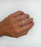 Marquise Mixed Bezel Diamond Band