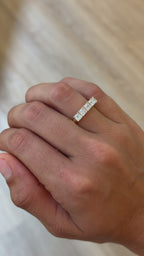 Asscher-Cut Lab Diamond Band