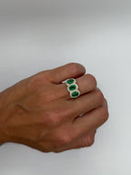 Emerald Trio Ring - PREORDER