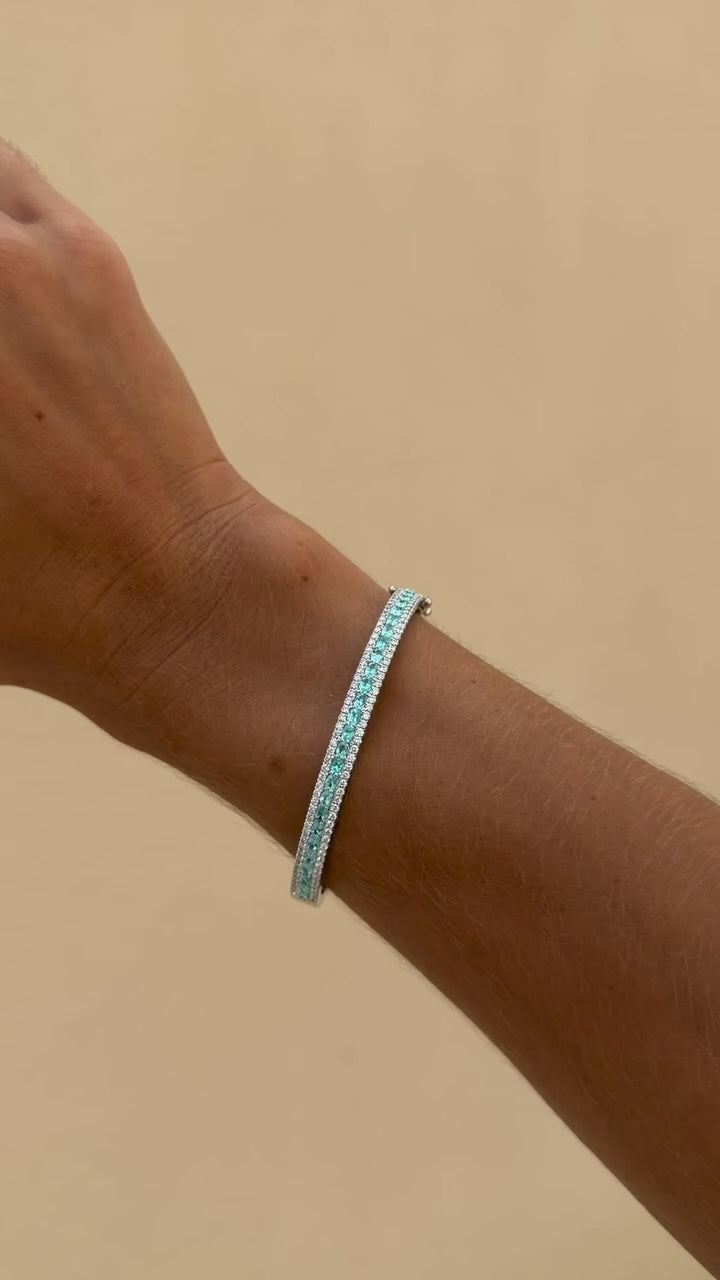 GIA Paraíba Tourmaline Bangle - PREORDER ONLY